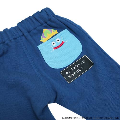 ドラクエベビー＆キッズ ジョガーパンツ キングスライム(ブルー×100cm)