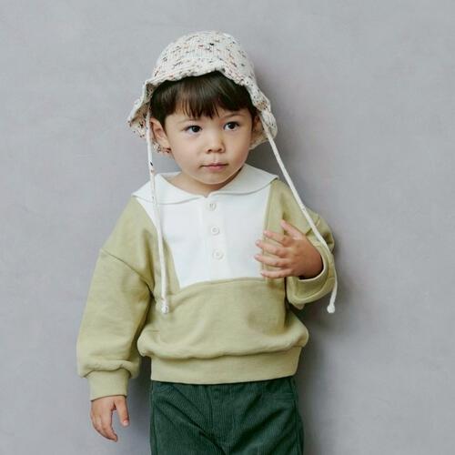 sophitica 裏毛襟付きトレーナー ベージュ&times;95cm