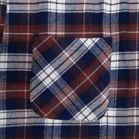 POLOBCS 長袖テーラーパジャマ フランネル チェック柄 ベア刺繍