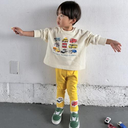 【TOMICA kie_158さんプロデュース】TOMICA トミカ レギンス  イエロー×120cm