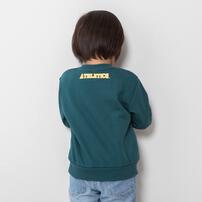 ベビーザらス限定　ＭＬＢ ビックロゴトレーナー(グリーン×110cm)
