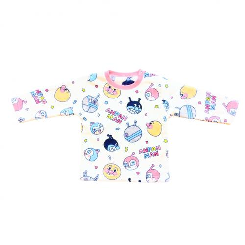 ANPANMAN アンパンマン あったかフリースパジャマ 総柄 ピンク×95cm