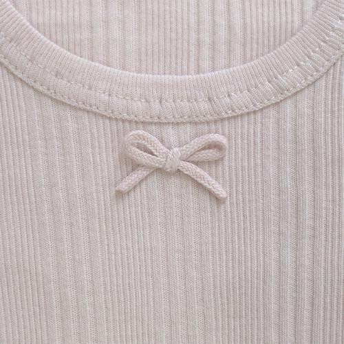 長袖シャツ肌着 2枚組 抗菌防臭ランダムリブ ピンク×90cm ベビーザらス限定