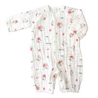 サンリオ キティ 6層連続織ガーゼ 兼用ドレス ホワイト×50-70cm