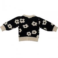 sophitica ニットジャガード デイジー ブラック×80cm