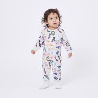 MLB 総柄 ロンパース オートミール×70cm ベビーザらス限定