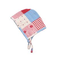 【FirstCloset×mioさん】 長袖ロンパース ボンネット付き キルト ピンク×50-60cm ベビーザらス限定