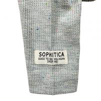 sophitica ワッフルカラフルネップTシャツ グレー&times;80cm