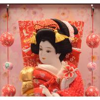 【羽子板】ワイン塗吊るし付きアクリルカブセケース 「振袖」 10号 (245109) トイザらス・ベビーザらス限定【メーカー直送】