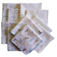 10枚組ガーゼハンカチ ブルーセット(ブルー×フリー) ベビーザらス限定