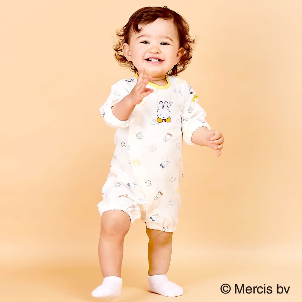 miffy ミッフィー フィットオール カラフル (イエロー×60-70cm