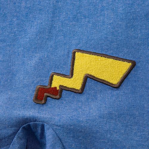  monpoke モンポケ 半袖ロンパース サロペット型 ブルー&times;80cm 