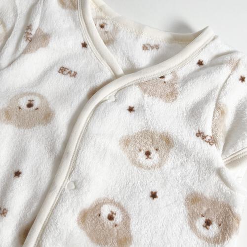 パジャマベスト フリース クマ柄 ベージュ×80-95cm ベビーザらス限定