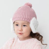 シコロ付きハートニット帽子 ベビーザらス限定