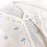 短肌着 わんこ×雨傘柄 2枚組(ホワイト×50-60cm) ベビーザらス限定