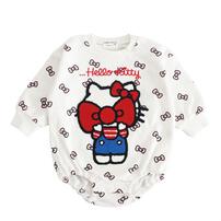 SANRIO サンリオ キティ 長袖ダルマボディスーツ ベージュ×70-80cm ベビーザらス限定