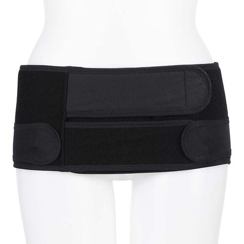 守って締める ふわキュット産後の骨盤ベルト 帝王切開対応 (ブラック×M)