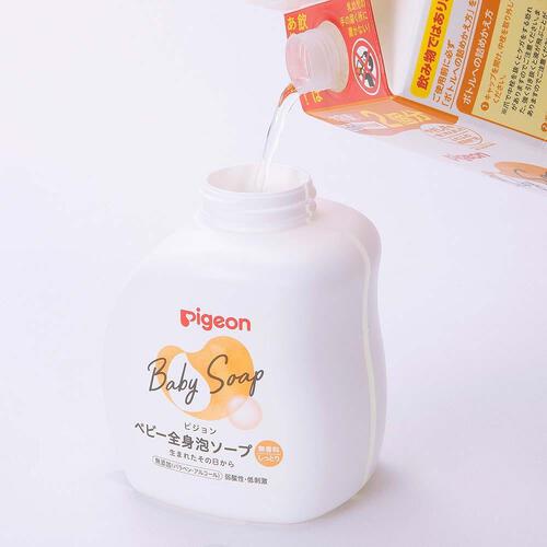ピジョン 全身泡ソープ しっとり詰めかえ用2回分 800ml