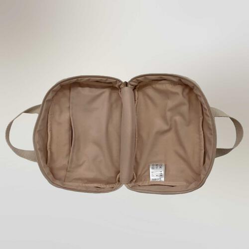 ヌビ おむつポーチ くま柄 ベージュ