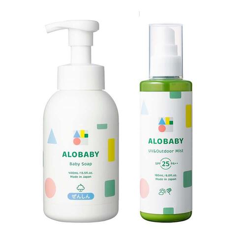 ALOBABY アロベビー UVアウトドアミストビッグボトル＆ベビーソープ400ml ベビーザらス限定