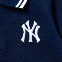 MLB 衿付き半袖カバーオール ヤンキース ネイビー&times;80cm  ベビーザらス限定