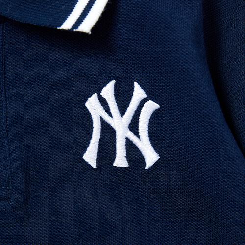 MLB 衿付き半袖カバーオール ヤンキース ネイビー&times;80cm  ベビーザらス限定