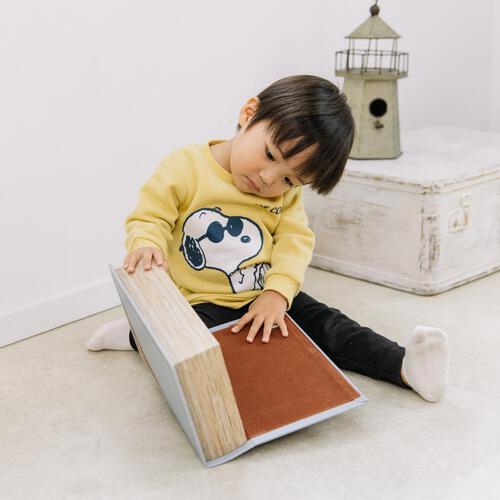 SNOOPY スヌーピー 長袖デイリートレーナー 起毛 サングラス イエロー×80cm ベビーザらス限定