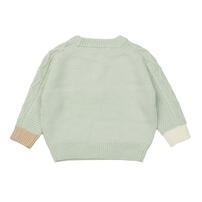 ベビーザらス限定　RAT-A-TATR ラッタッター ケーブルニット(グリーン&times;80cm)