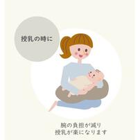 POLO BCS エステルストレッチ天竺 総柄 授乳クッション ベージュ 30&times;100cm ベビーザらス限定 マタニティ プレママ 出産準備