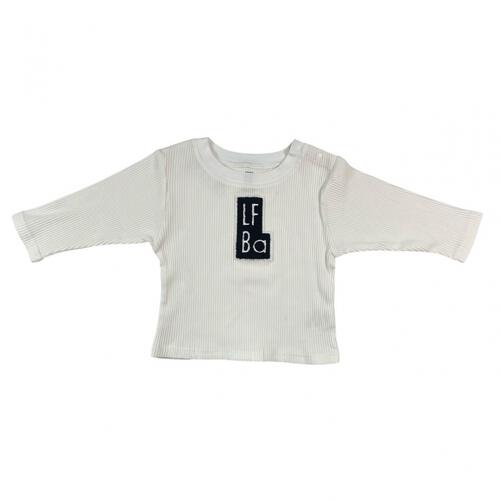 ローリーズファームベビー リブロングスリーブTシャツ(オフホワイト×90cm) ベビーザらス限定