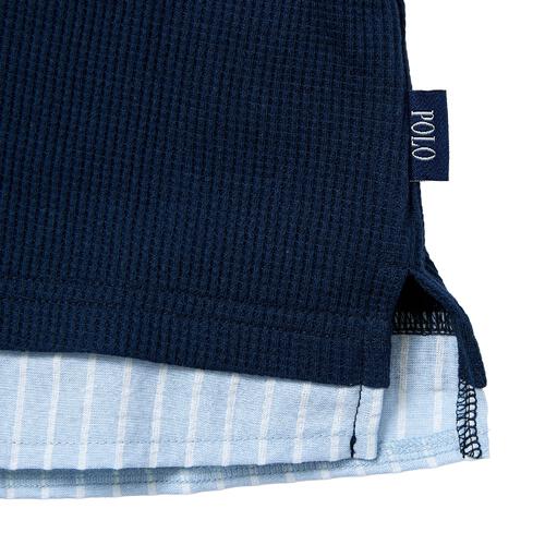 POLO BCS レイヤード風半袖Ｔシャツ ネイビー&times;90cm  ベビーザらス限定 赤ちゃん 出産準備 出産祝い ベビー服 子供服