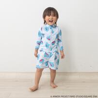 ドラクエベビー＆キッズ サーフパンツ スライムぴぴぴ ブルー&times;130cm