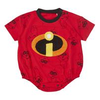 Disney ディズニー 半袖ボディスーツ ドッカン サガラ Mr.インクレディブル レッド&times;80cm ベビーザらス限定