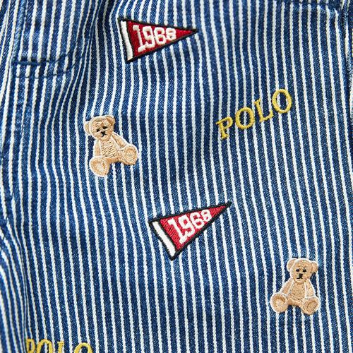 POLO BCS ロゴクマ総柄ハーフパンツ ネイビー&times;90cm ベビーザらス限定