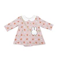 miffy ミッフィー 長袖ロンパース サコッシュ付き ミディアムピンク×80cm ベビーザらス限定