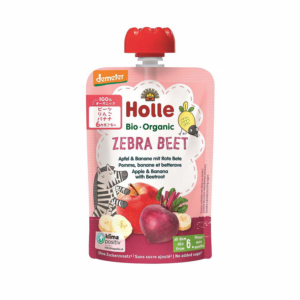 Holle ホレ 有機スムージー ゼブラビーツ 【離乳食 ベビーフード】【6