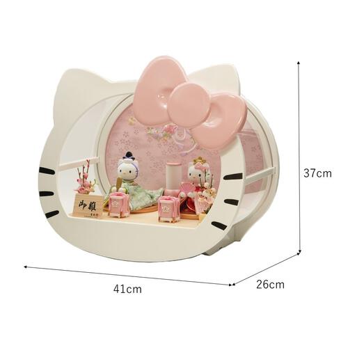 ハローキティ ケース親王飾り（322574）雛人形 間口41cm お雛さま お雛様 キャラクター かわいい トイザらス・ベビーザらス限定【メーカー直送】