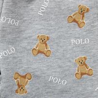 POLO BCS 裏毛総柄ハーフパンツ グレー&times;90cm ベビーザらス限定 赤ちゃん 出産準備 出産祝い ベビー服 子供服