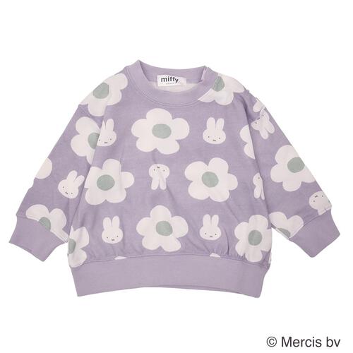 ミッフィーソウガラプリントトレーナー ラベンダー×90cm ベビーザらス限定