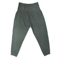 マタニティパンツ  ストレッチリップルリブ ジョガーパンツ チャコール×M