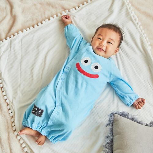 ドラクエベビー＆キッズ ドレスオール スライム(ブルー×50-70cm) ベビーザらス限定