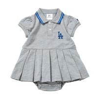 MLB 鹿の子女児ロンパース グレー&times;80cm  ベビーザらス限定