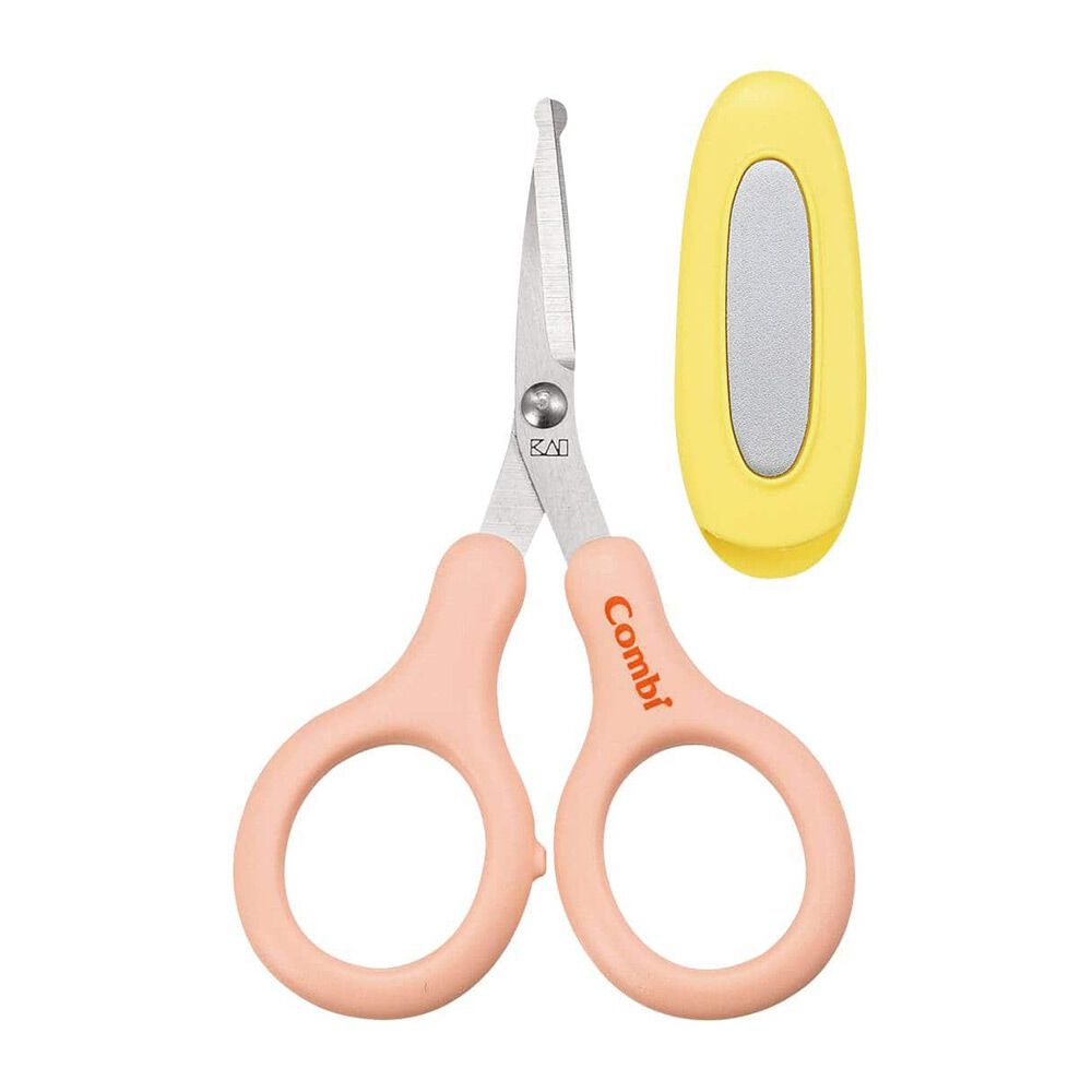 Combi コンビ 新生児からつかえる つめきりハサミ (パウダーピンク