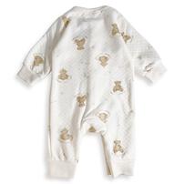 長袖カバーオール ニットキルト クマ柄 オフホワイト×80cm ベビーザらス限定