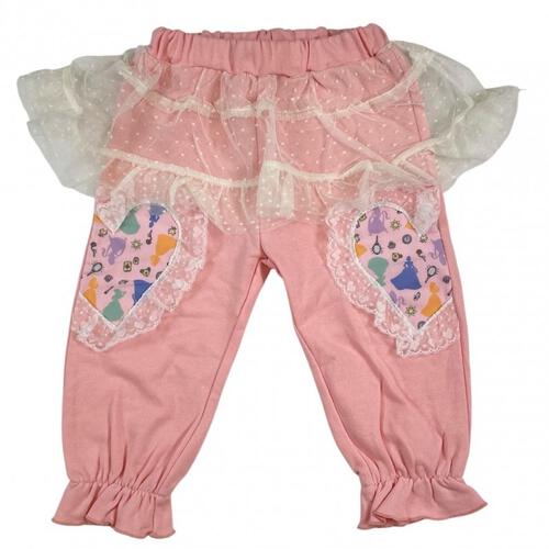 【Sophitica × tsumashi1118さん】Disney プリンセス 裏毛チュールパンツ ピンク×120cm ベビーザらス限定