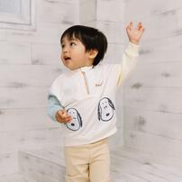 SNOOPY スヌーピー トレーナー ハーフジップ ナチュラル×95cm ベビーザらス限定