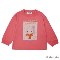 ミッフィーフォトプリント長袖Tシャツ ダークピンク&times;80cm ベビーザらス限定