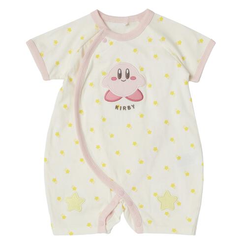 星のカービィ 半袖プレオール 前開き 天竺 ピンク&times;80cm ベビーザらス限定