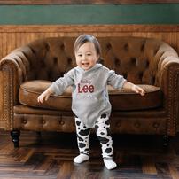 BUDDYLEE 長袖フード付きロンパース×レギンス セット ガーゼ裏毛 グレー×70cm ベビーザらス限定