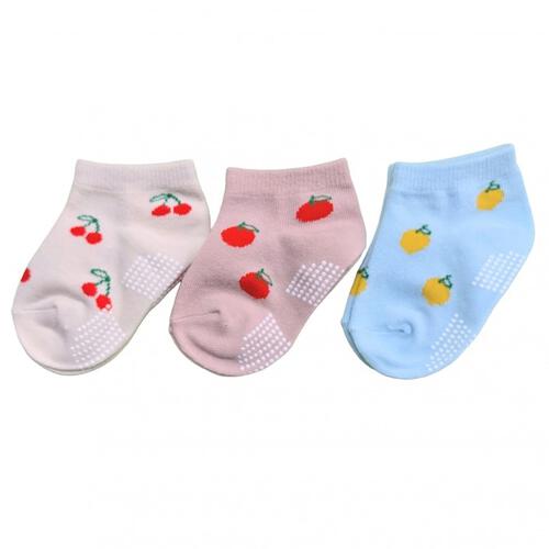 3P ショートソックス フルーツ 9-15cm ベビーザらス限定